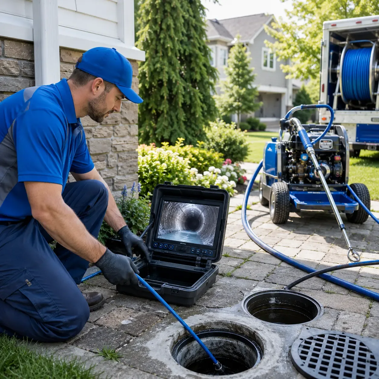 Outdoor drain cleaning professionals serving Dime Box, TX