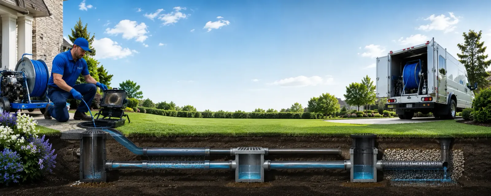 Outdoor drain cleaning information for Dime Box, TX